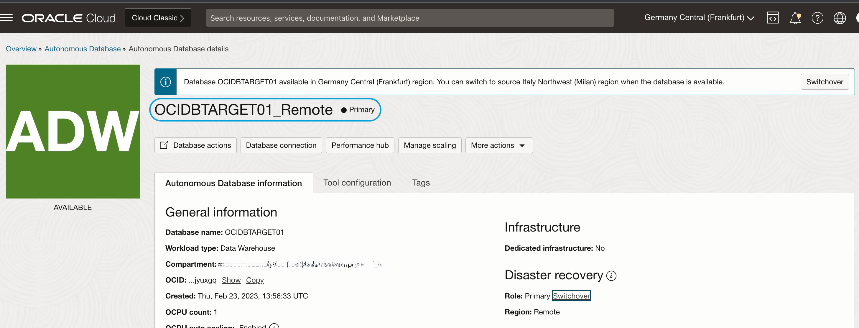 _Fig.17: ADW instance in RegionB is now primary_