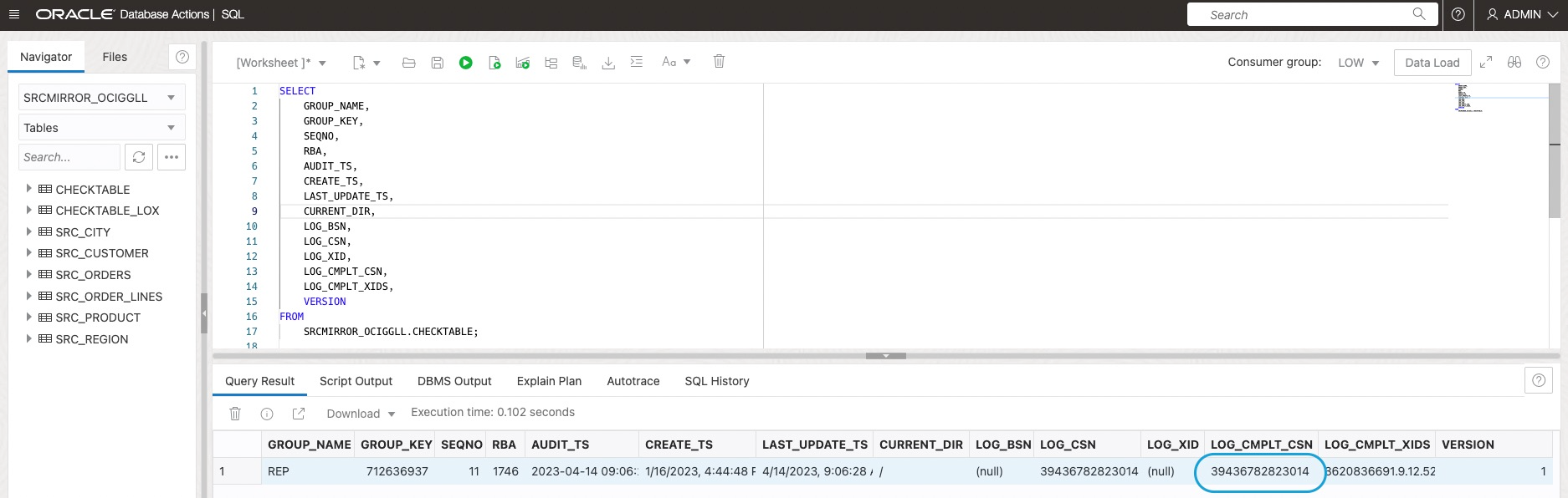 _Fig.28: Checking the CSN of the target ADW_