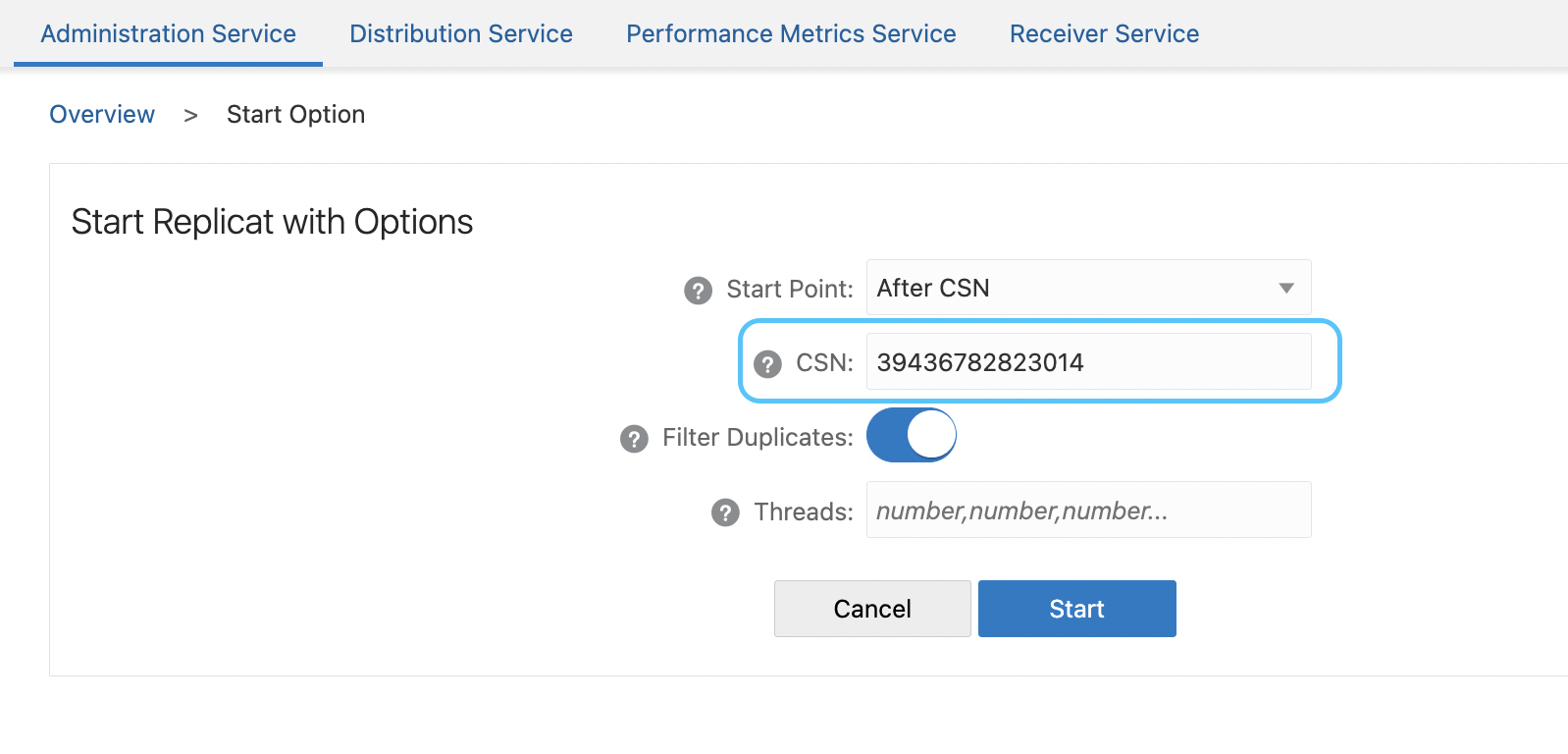_Fig.30: Start Replicat process with the start point being after the CSN of the target ADW_