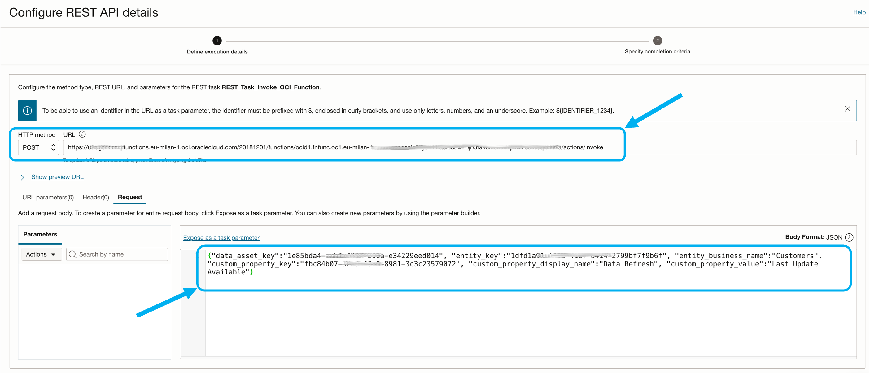 Fig.19: OCI DI Rest task details